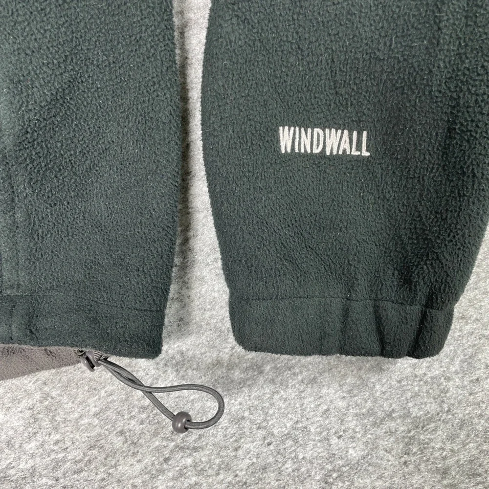 The North Face Fleece Jacket Mens M Black WindWall Full Zip Mesh Lined Outdoor